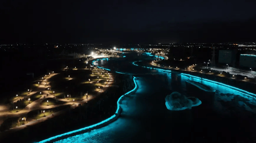 赏奎屯夜景 品人间烟火